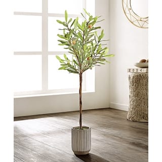 SAFAVIEH Faux Olive Potted Tree - 11.8" W x 11.8" L x 36.2" H