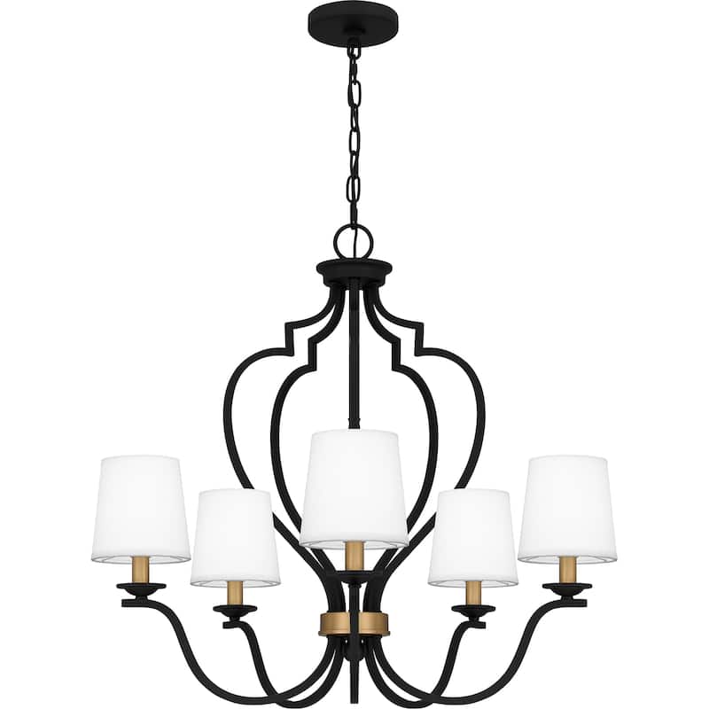 Wilkins 5-Light Matte Black Chandelier