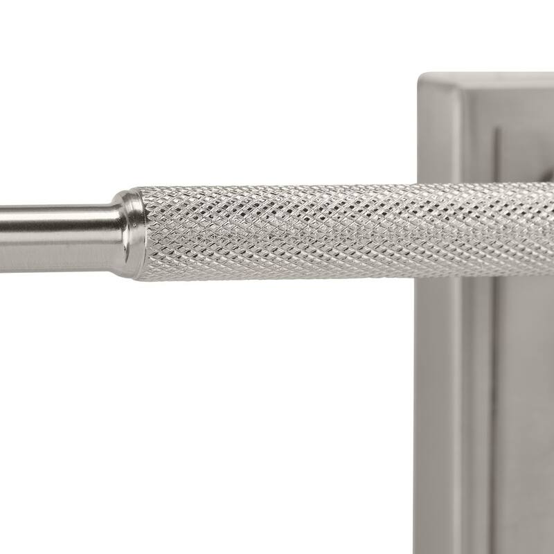 Spenser Collection Three-Light Brushed Nickel Industrial Vanity Light - 23.37 in x 5.5 in x 7.62 in