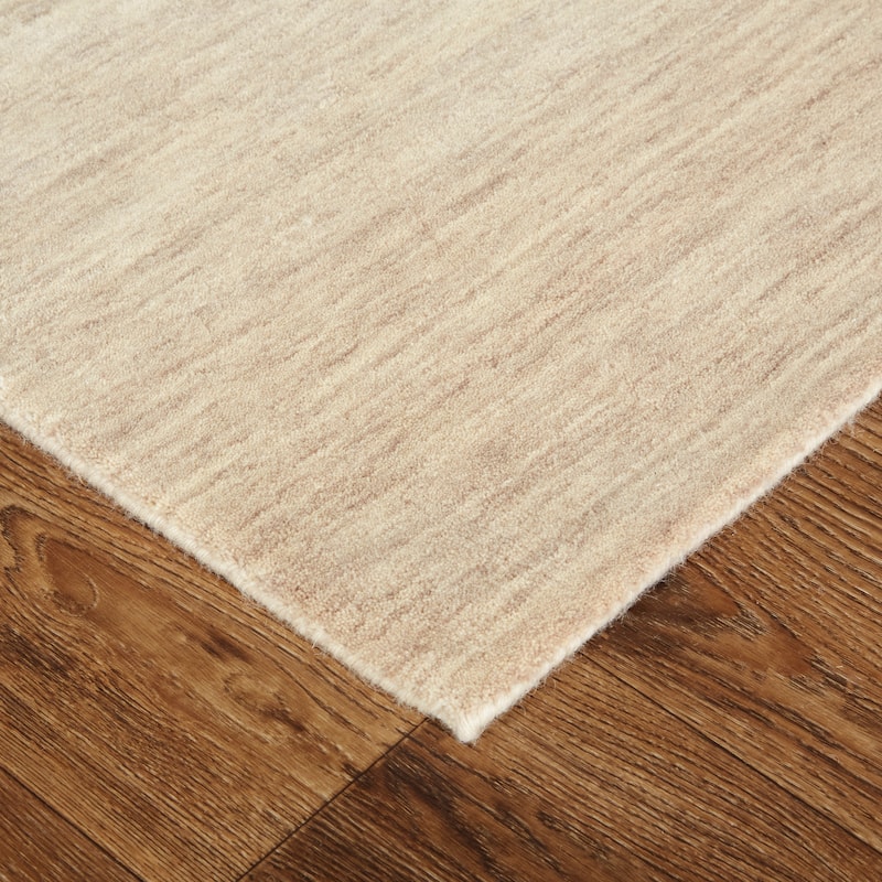Grand Bazaar Celano Hand Woven Solid Modern Area Rug - 8' x 8' Round - Beige