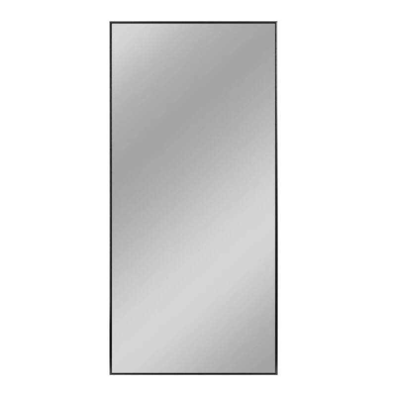 Modern Aluminum Alloy Thin Framed Full Length Floor Mirror