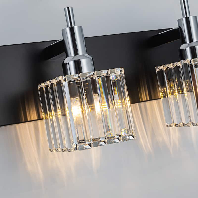 2/3/4-Light Modern Bathroom Crystal Vanity Light Wall Sconces