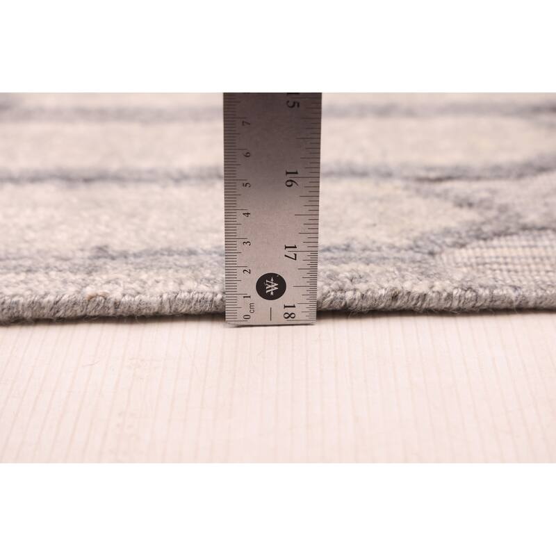 ECARPETGALLERY Hand Loomed Elysian Grey Silk Rug - 6'7 x 9'8