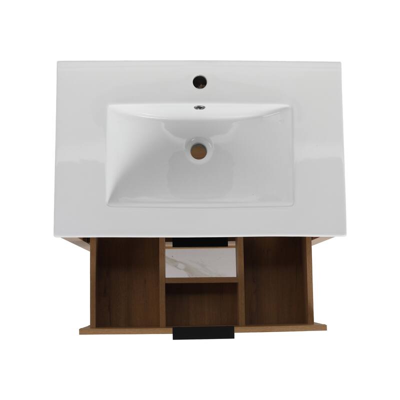 30" Bathroom Vanity with Resin Sink