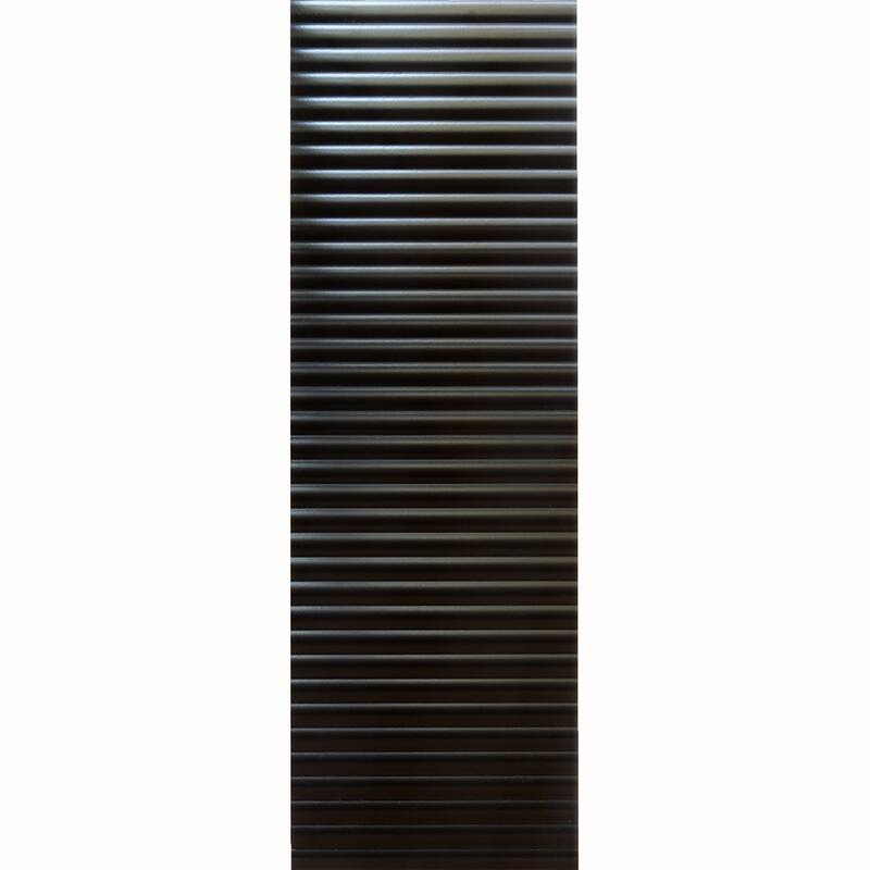 Apollo tile 12" x 36" Imprint Matte Black Ceramic Tile (11.63 sq ft/case) - 4 Pack