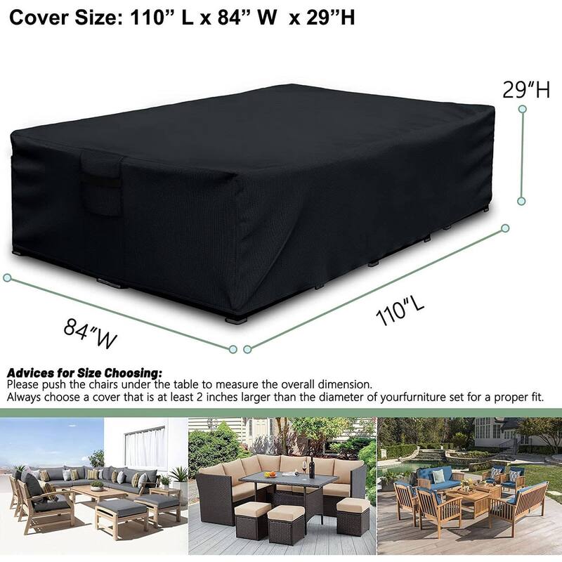 Outdoor Heavy Duty furniture Cover Waterproof Patio Table and Chairs Cover
