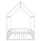preview thumbnail 14 of 27, House-Shaped Full Size Wooden Platform Bed with Roof,Fence and Door