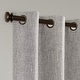 preview thumbnail 74 of 90, Linen Texture 100% Blackout Grommet Curtain Pair(2 panels)