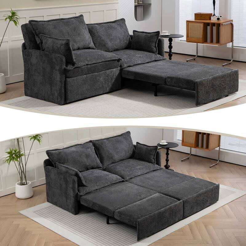 Corduroy multifunctional sofa bed