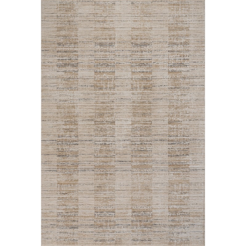 Nuloom Theona Modern Striped Rug - 9' x 12' - Brown - Rectangle