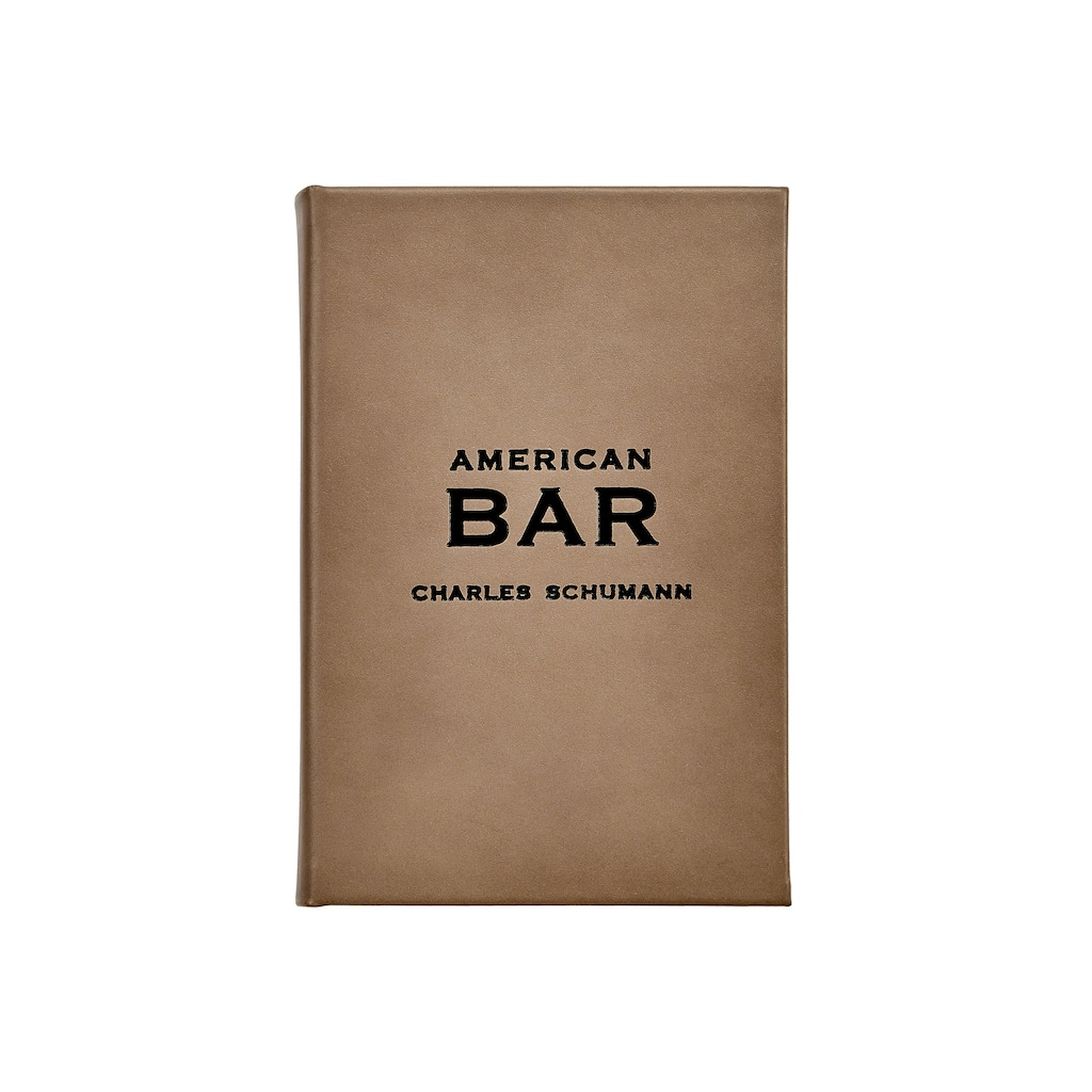 Graphic Image American Bar Coffee Table Book, Leather Taupe