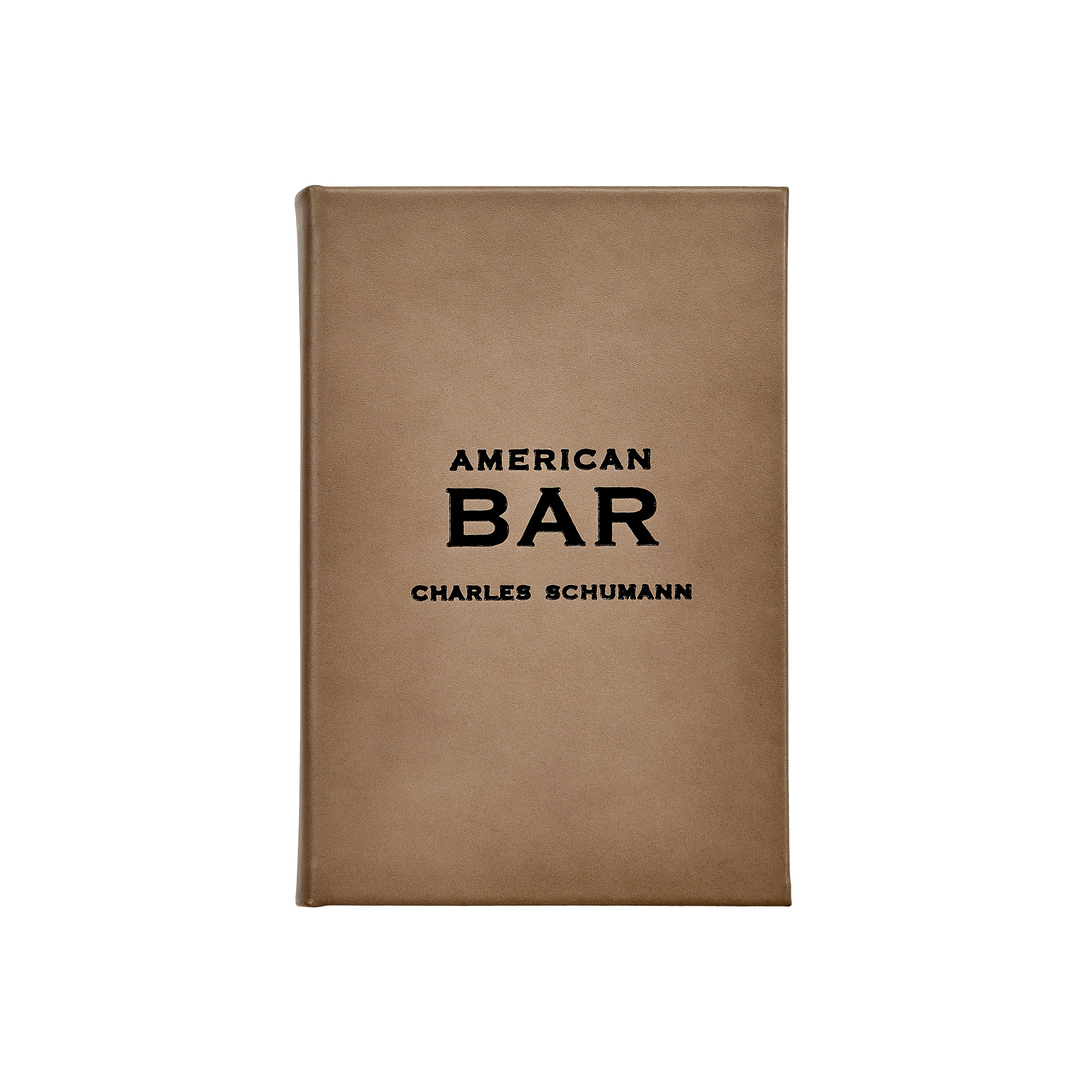 Graphic Image American Bar Coffee Table Book, Leather Taupe