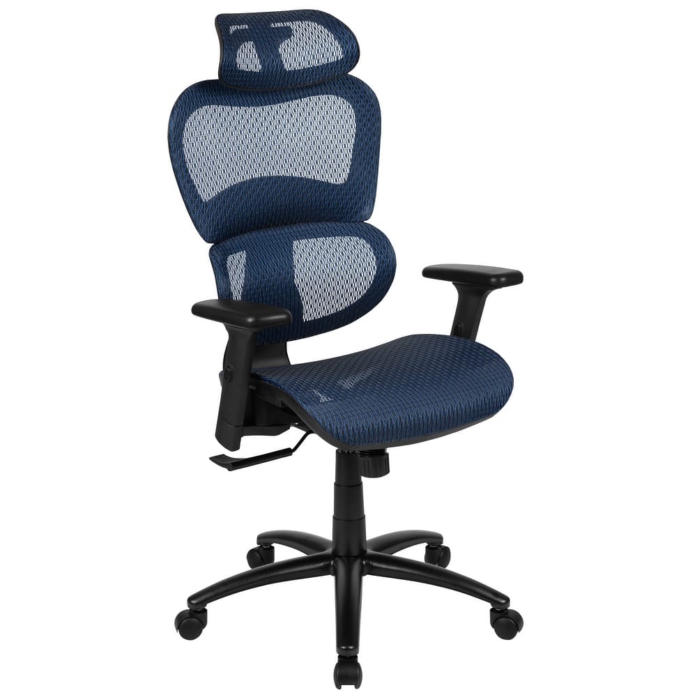 Ergonomic Mesh Office Chair with Synchro-Tilt, Headrest, Adjustable Pivot Arms