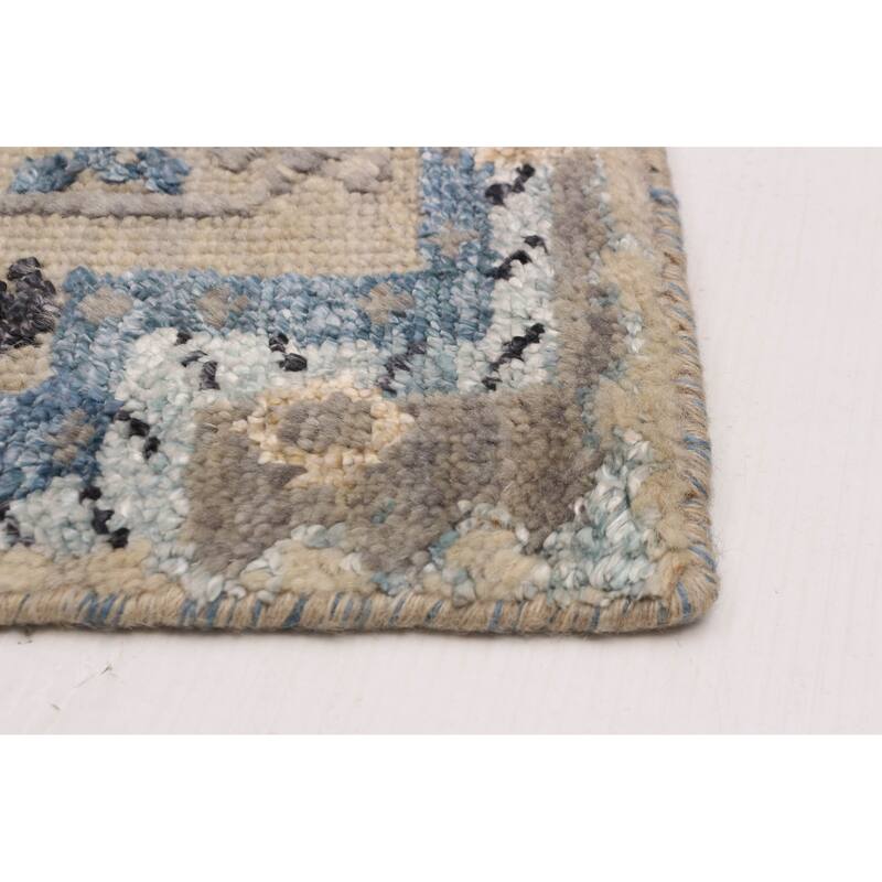 ECARPETGALLERY Hand-knotted Heritage Taupe Silk, Wool Rug - 5'2 x 7'7