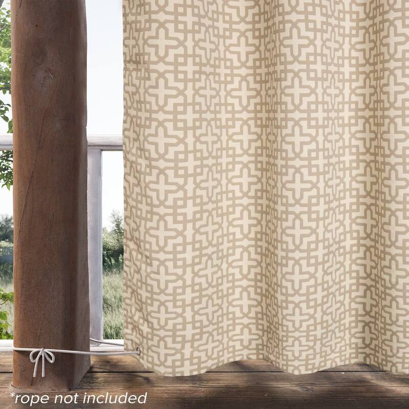 Outdoor Cabana Trellis Grommet Panel