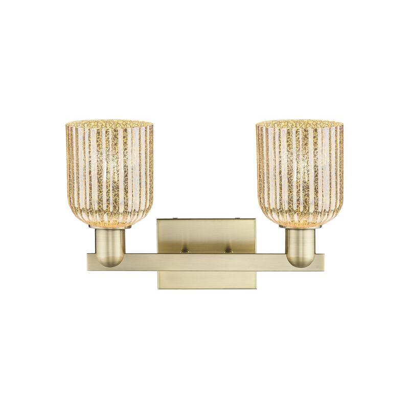 Innovations Lighting Downtown Urban - Bridal Veil - 2 Light 16" Bath Vanity Ligh