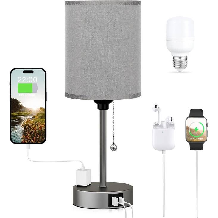 Small Bedside Table lamp for Bedroom - 3 Color Temperatures