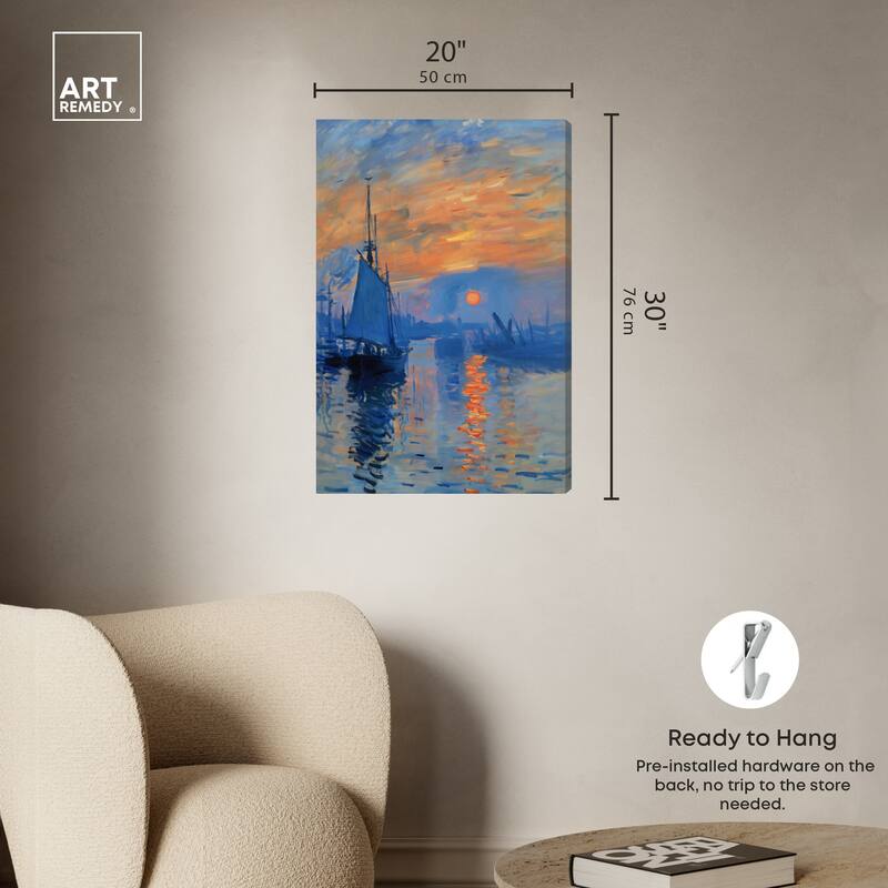 Art Remedy Till Dusk Gallery Wrapped Sailing 1 Piece Canvas Wall Art