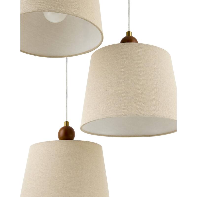 Livabliss Wiluna Rustic Chandelier - 20"L x 20"W x 59"H