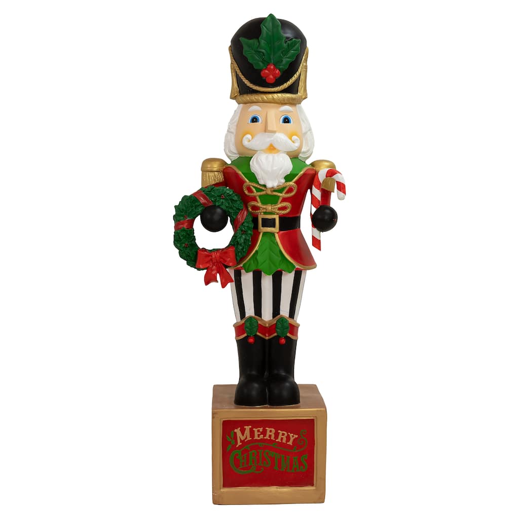 Karl the Christmas Nutcracker Indoor/Outdoor Statue - 48-Inch