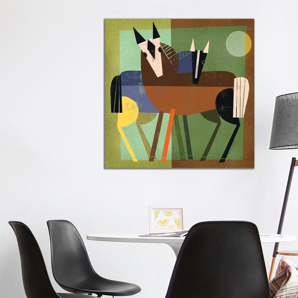 iCanvas "Horse Hug" by Terry Runyan Canvas Print