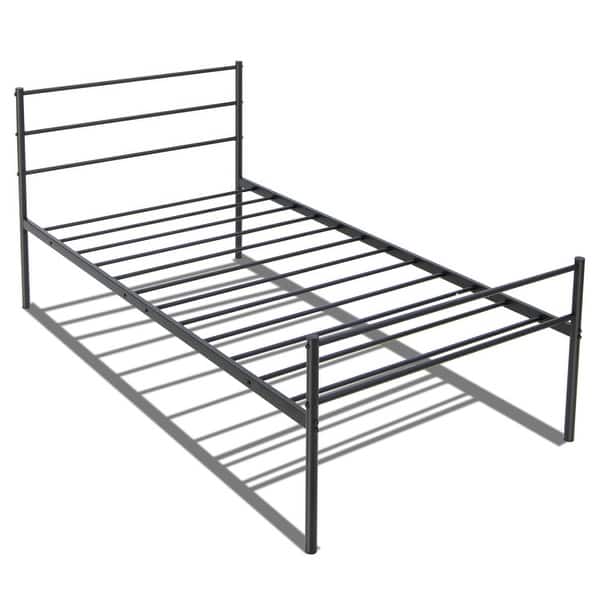 Twin Size Metal Bed Frame Platform with Headboard Bed Bath & Beyond
