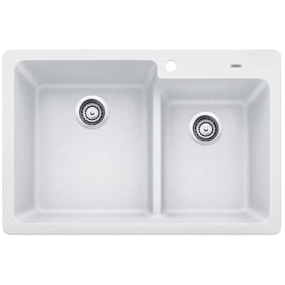 Blanco Grandis 33" Undermount Double Basin Silgranit Kitchen Sink