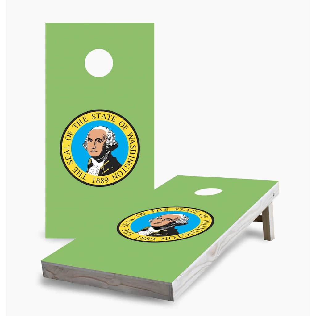 Washington State Flag Cornhole Game (Choose Wraps or Boards)