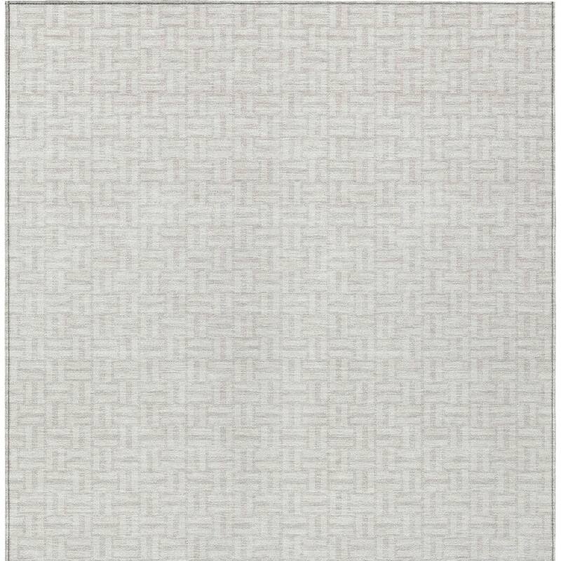 HomeRoots Geometric Transitional Rectangle Outdoor Rug
