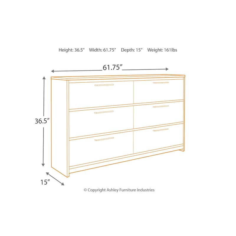 Signature Design by Ashley Baystorm Gray Dresser