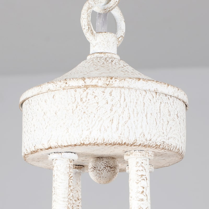 8-Light W23.6" x H82.67" Vintage Rustic Wagon Wheel Chandelier for Living Room