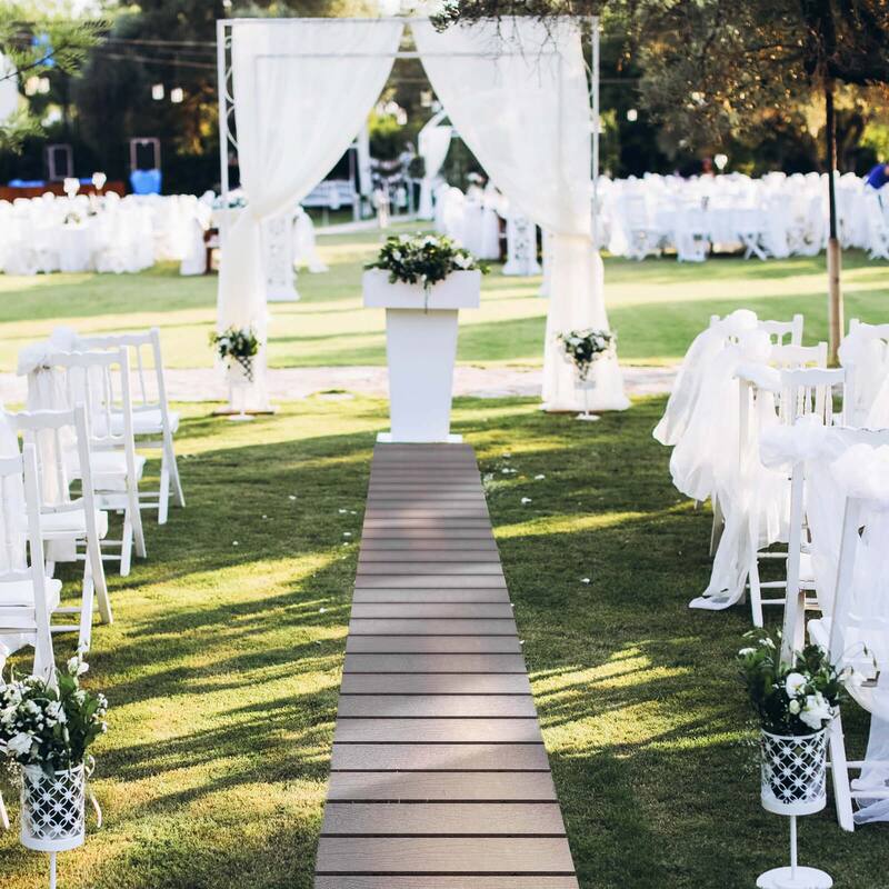 Costway 8 FT Outdoor Pathway with HDPE Frame Non-slip Surface Metal - See Details