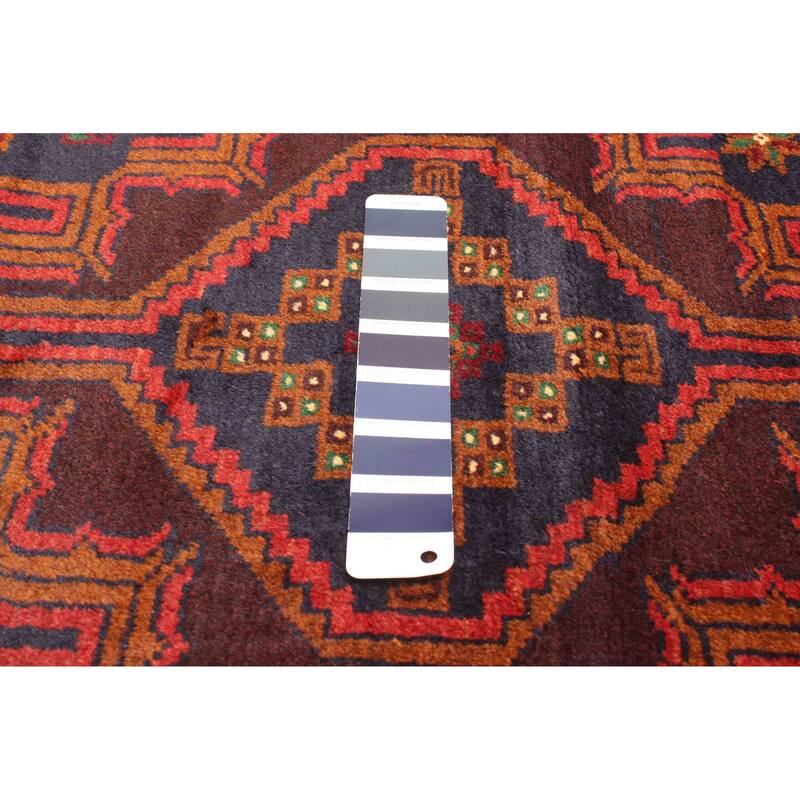 ECARPETGALLERY Hand-knotted Teimani Dark Navy Wool Rug - 3'10 x 6'6