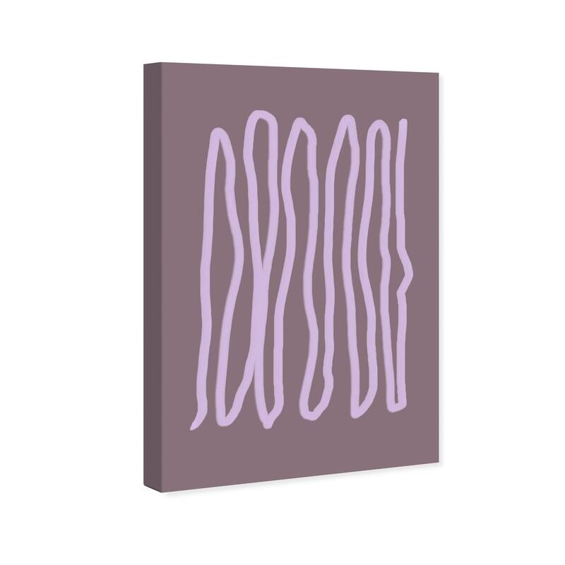 Wynwood Studio Canvas Abstract Rope Purple and Modern & Contemporary Wall Art Canvas Print