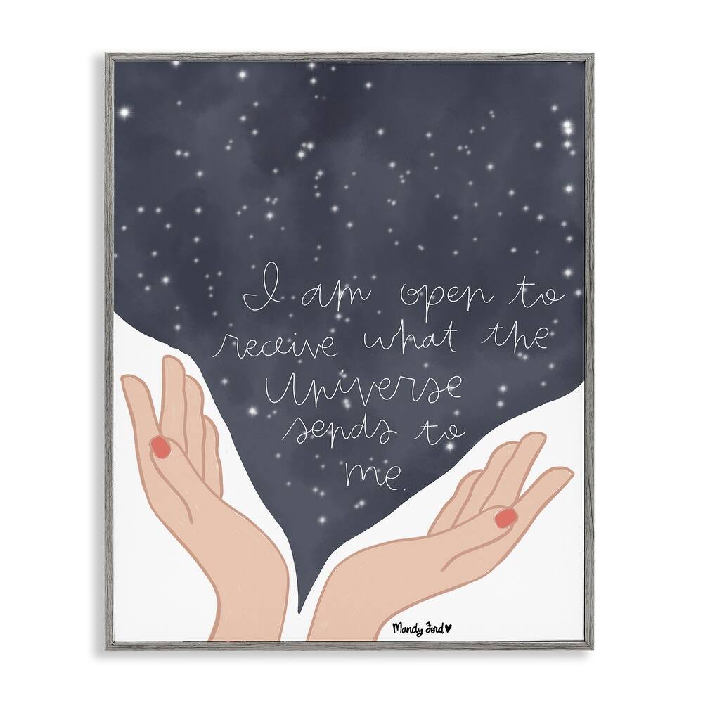 Stupell Receive What Universe Sends Framed Giclee Art Design By Mandy Ford Art + Illustration