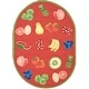 preview thumbnail 11 of 54, SAFAVIEH Handmade Chelsea Britny French Country Fruit Wool Rug 7'6" x 9'6" Oval - Red - Oval