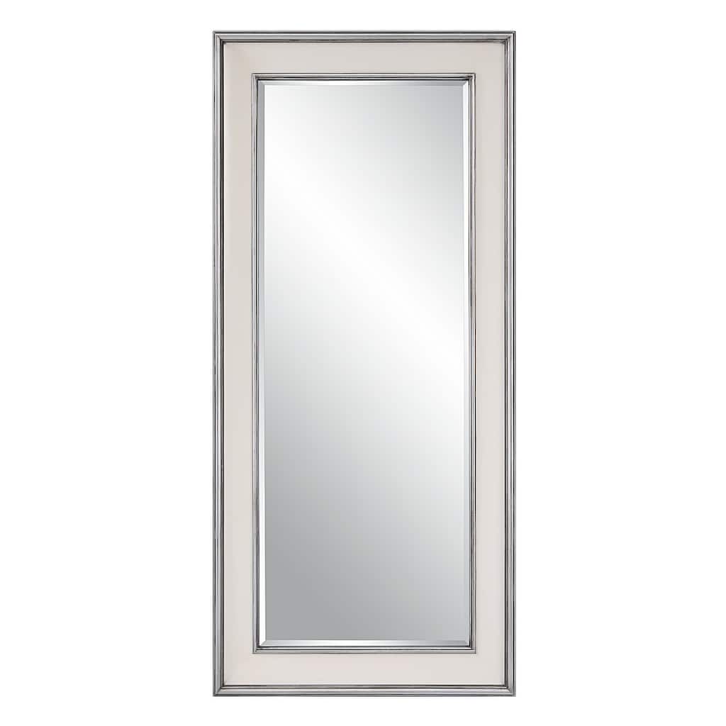 Uttermost 32 x 70 Metallic Trim Leaner Mirror - 32"W x 70"H x 2"D