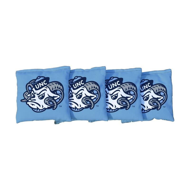 North Carolina Tar Heels Light Blue Cornhole Bags - Corn Filled