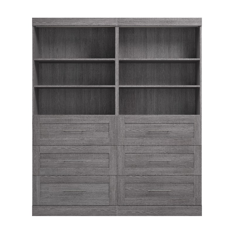 Pur 72W Closet Organizer with Drawers by Bestar