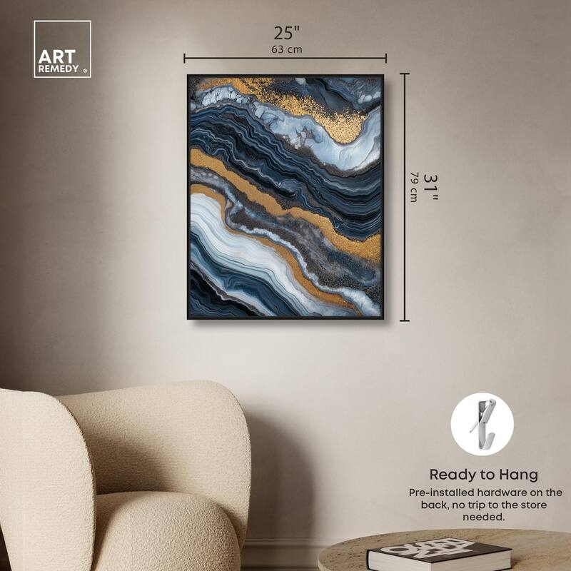 Acrylic Flow I Canvas by Art Remedy