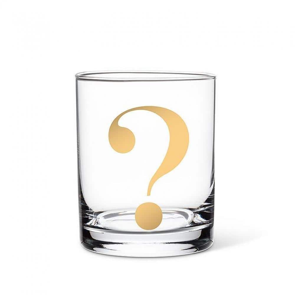 Question Mark Tumbler Glass