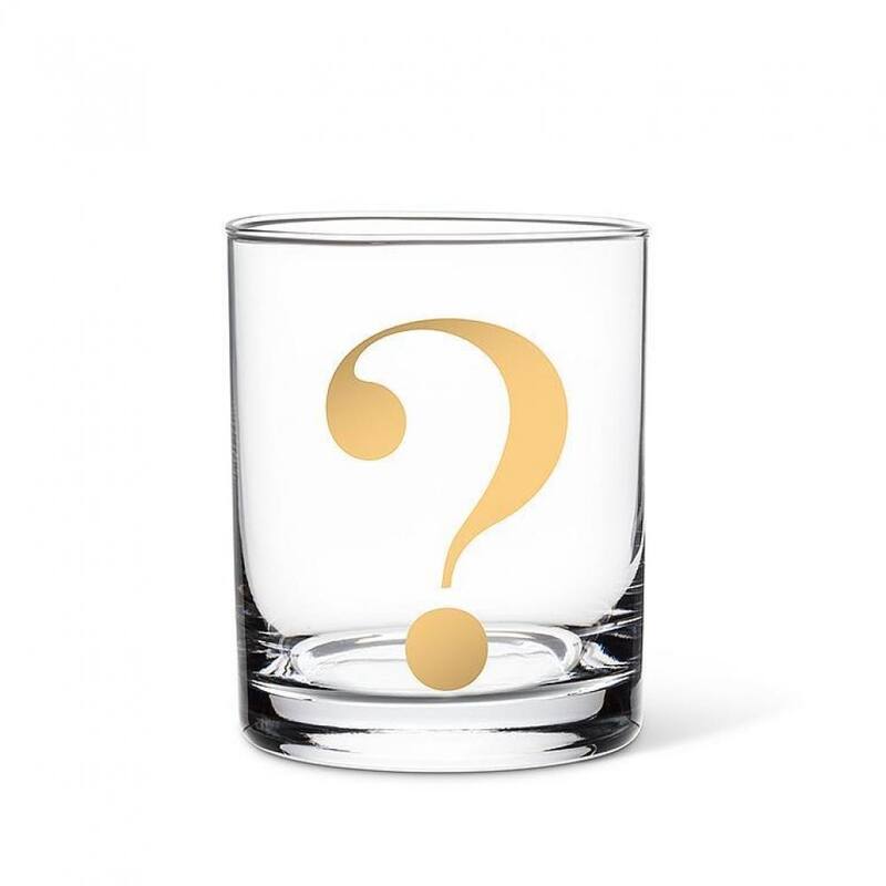 Question Mark Tumbler Glass