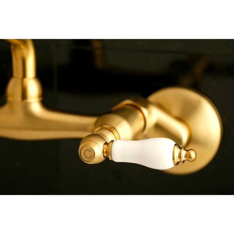 Kingston Brass Two-Handle Wall Mount Kitchen Faucet