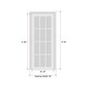 preview thumbnail 16 of 23, Interior Solid French Door / Mela 0755 Painted White / Single Regular Panel Frame Handle / Bathroom Bedroom Modern Doors