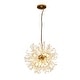 preview thumbnail 22 of 89, 8/9/16-Light Modern Glam Linear Sputnik Globe Pendant Island Light Firework Starburst Crystal Chandelier with Crystal Beads