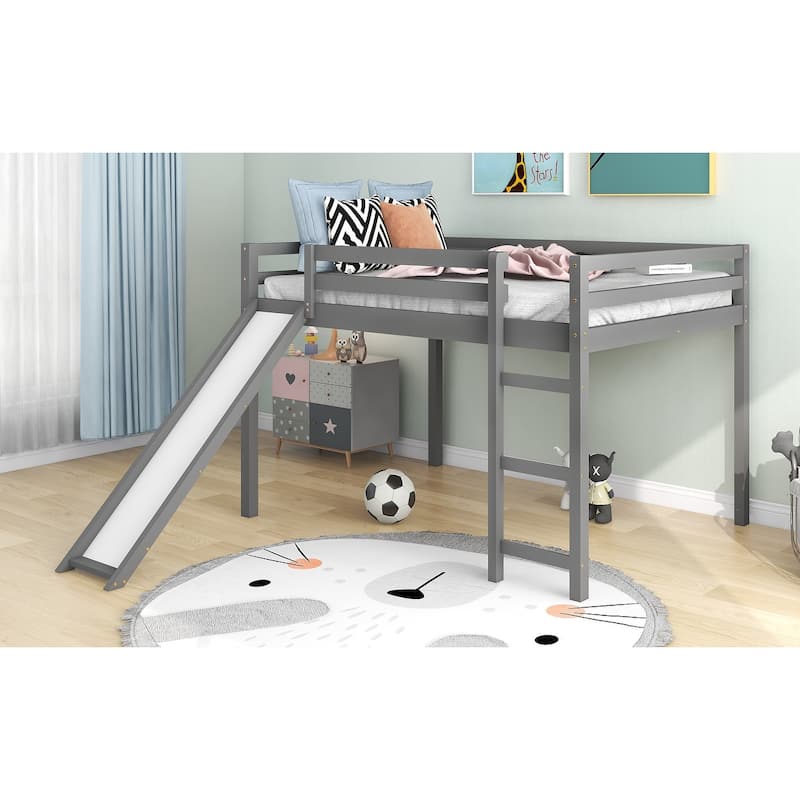Loft Bed with Slide, Multifunctional Design Bed Bath & Beyond 40115406