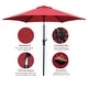 preview thumbnail 58 of 68, Ainfox 7.5ft Patio Umbrella Outdoor Umbrella Tilt Multi-color Without Base