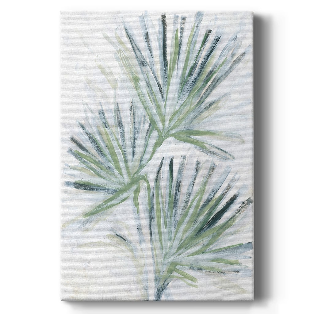 Palm Frond Fresco I Premium Gallery Wrapped Canvas - Ready to Hang