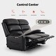 preview thumbnail 7 of 6, MCombo 63.4" Power Loveseat with Adjustable Headrest, Heat and Vibration, Faux Leather Electric Loveseat Recliner 6711