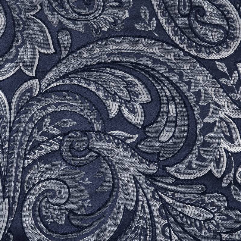 Madison Park Whitman Jacquard Window Rod Pocket Valance with Beads - 50 x 18"